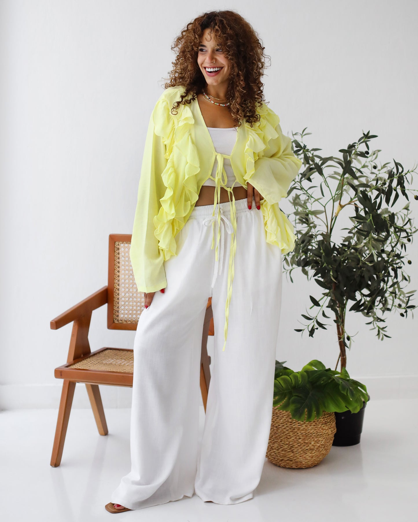 Sea Foam Pants in White