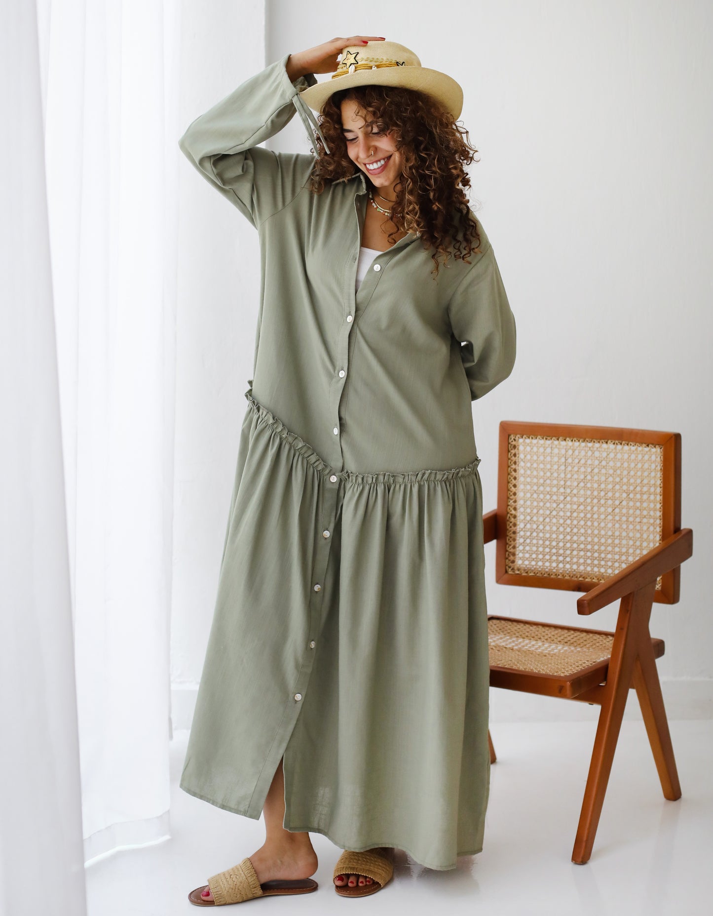Sea Breeze Dress in Sage