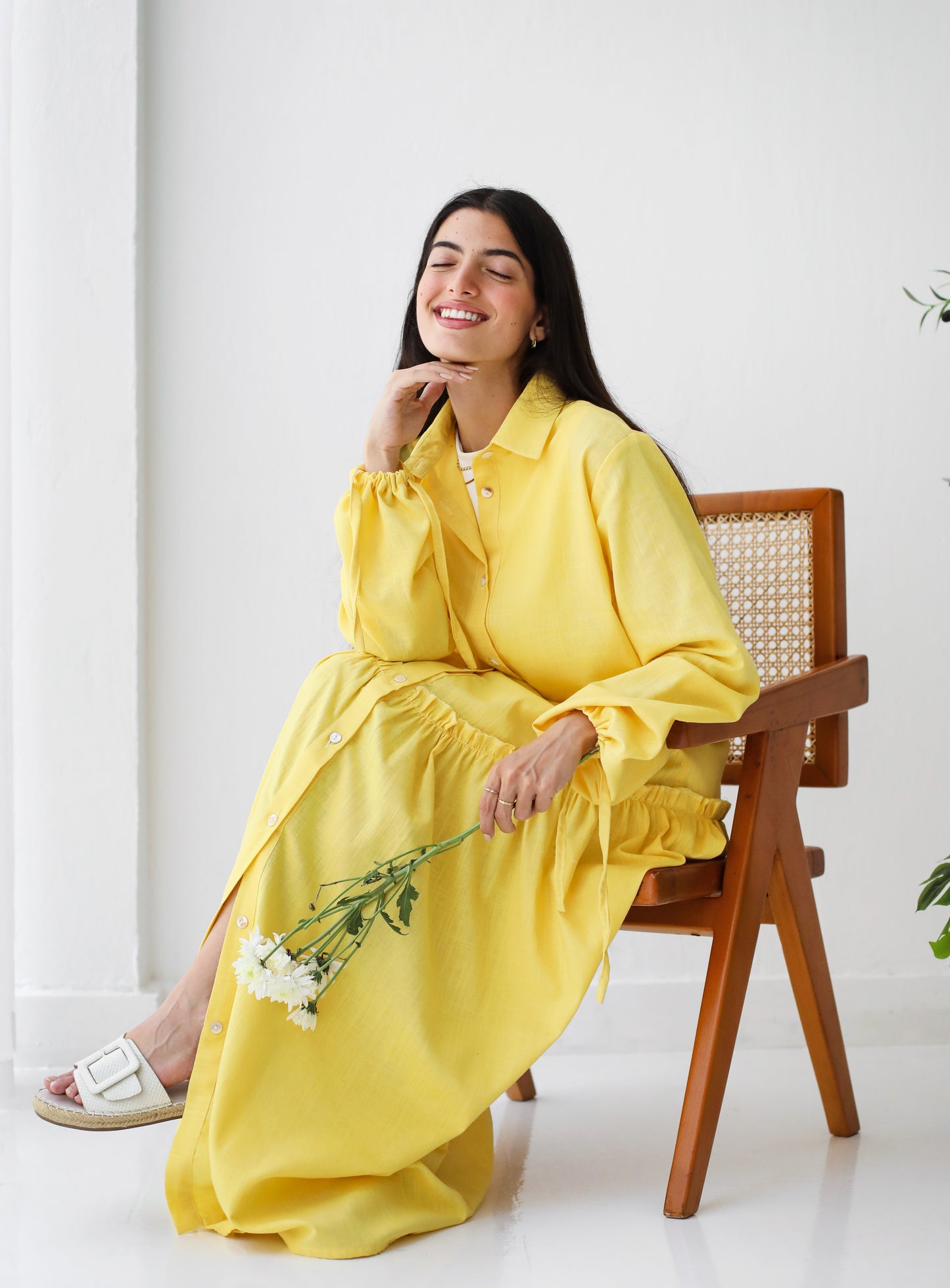Sea Breeze Dress in Yellow