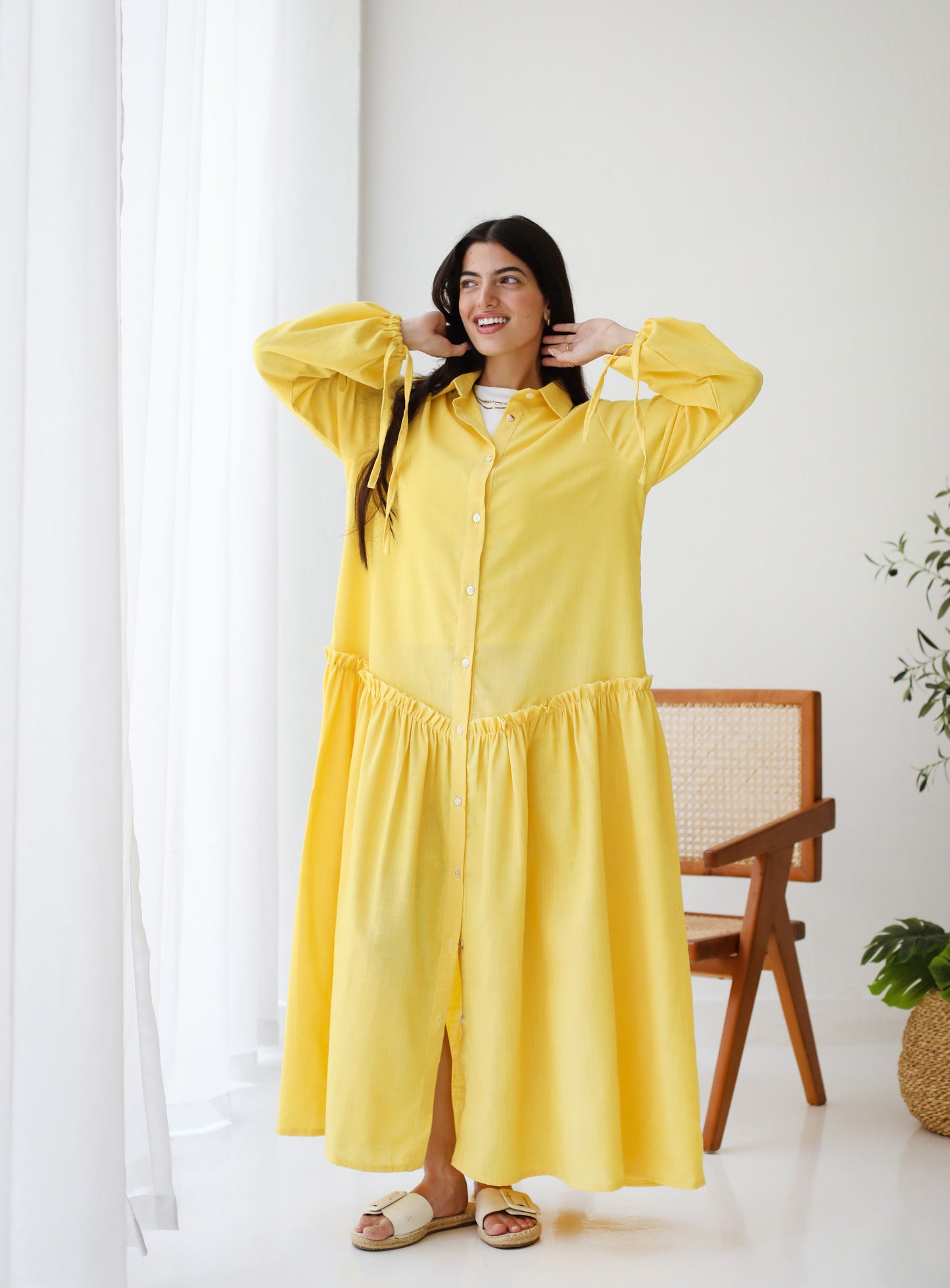 Sea Breeze Dress in Yellow