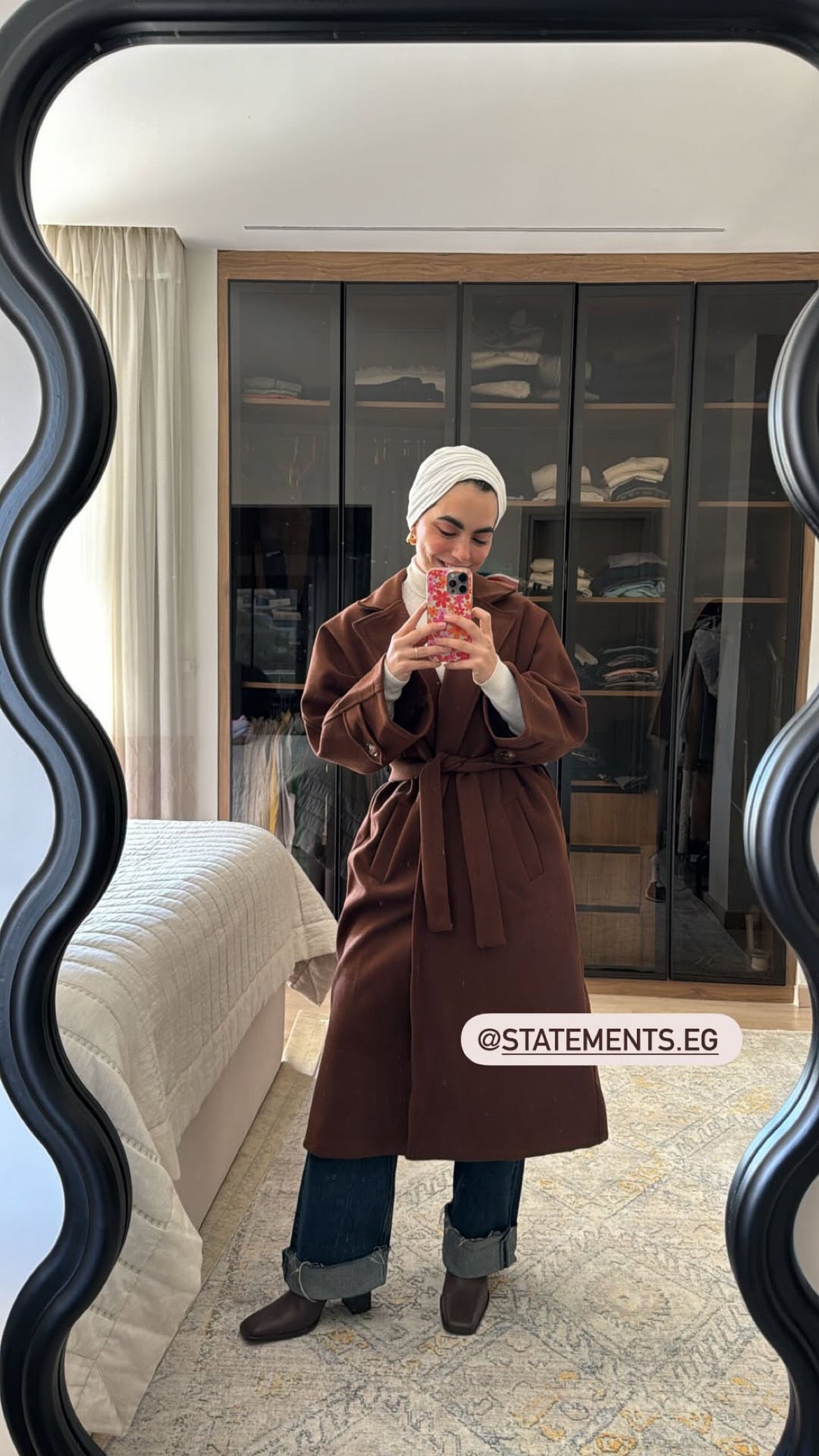 Winter Chill Coat in Brown