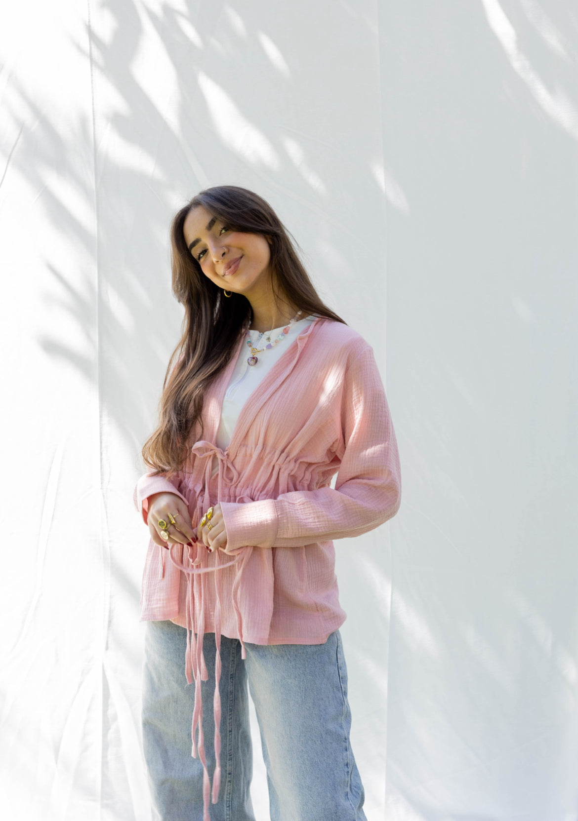 Flora Drawstring Waist Shirt