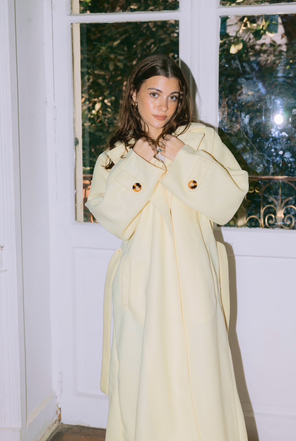 Winter Chill Coat in Butter Yellow