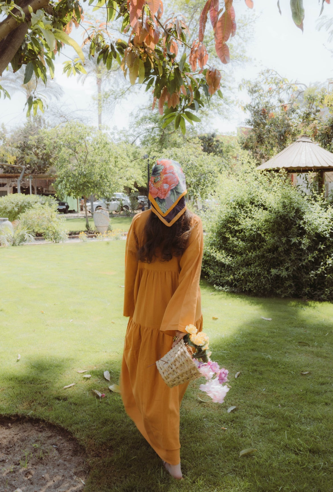 SunFlower Dress in Orange