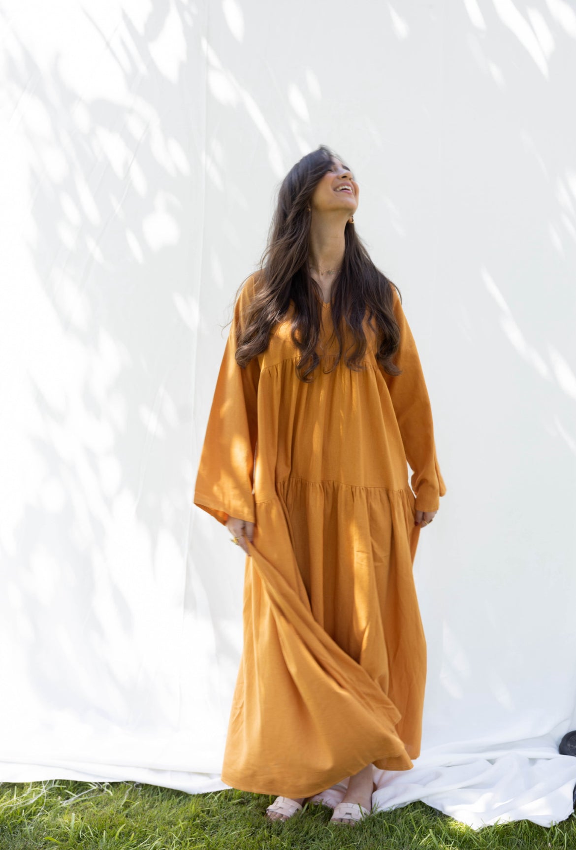 SunFlower Dress in Orange