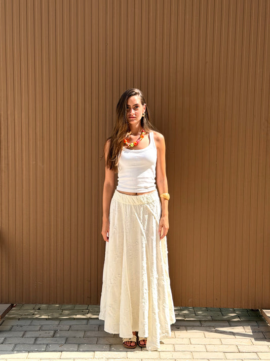 The Sway Skirt in Off White