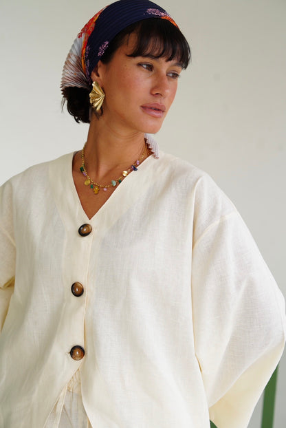 Soft Breeze Top in Butter Yellow