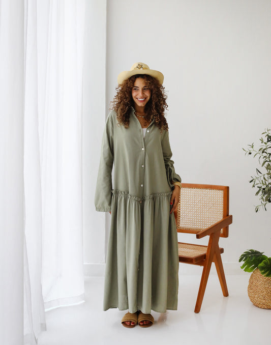 Sea Breeze Dress in Sage