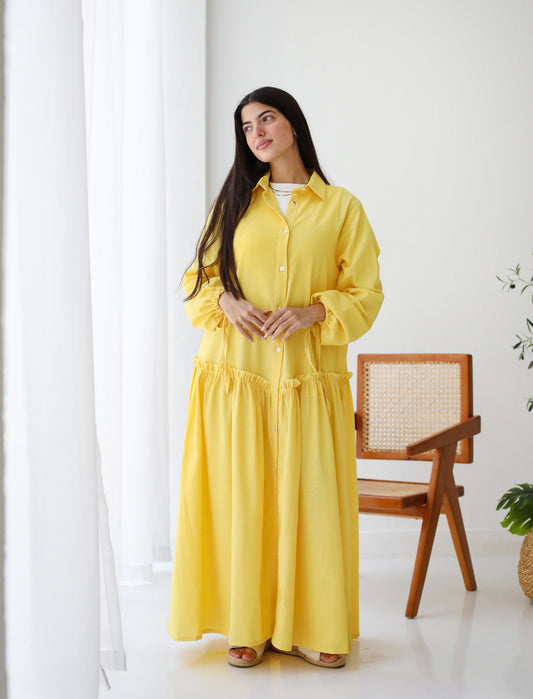 Sea Breeze Dress in Yellow