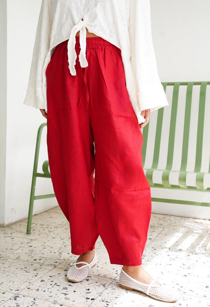 Balloon Pants in Red