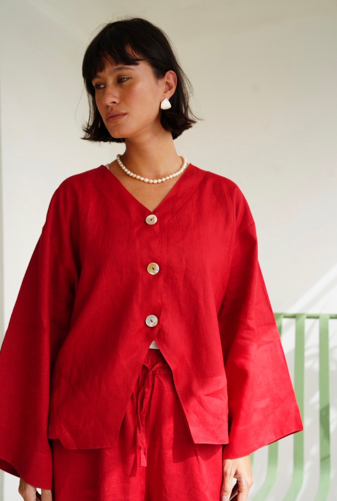 Soft Breeze Top in Red