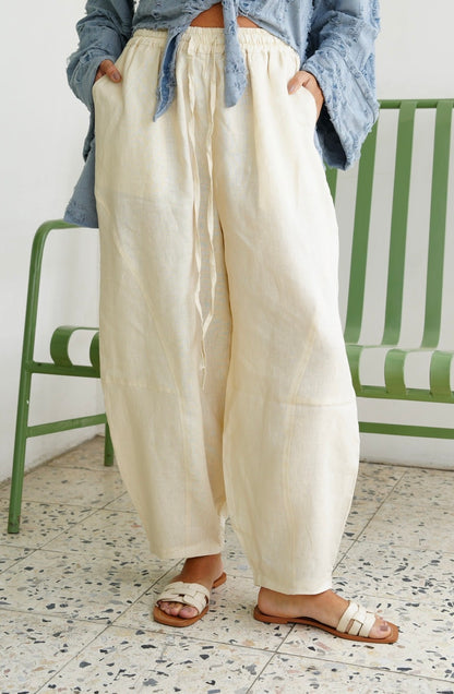 Balloon Pants in Butter Yellow