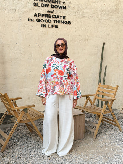 Tropical Wrap top