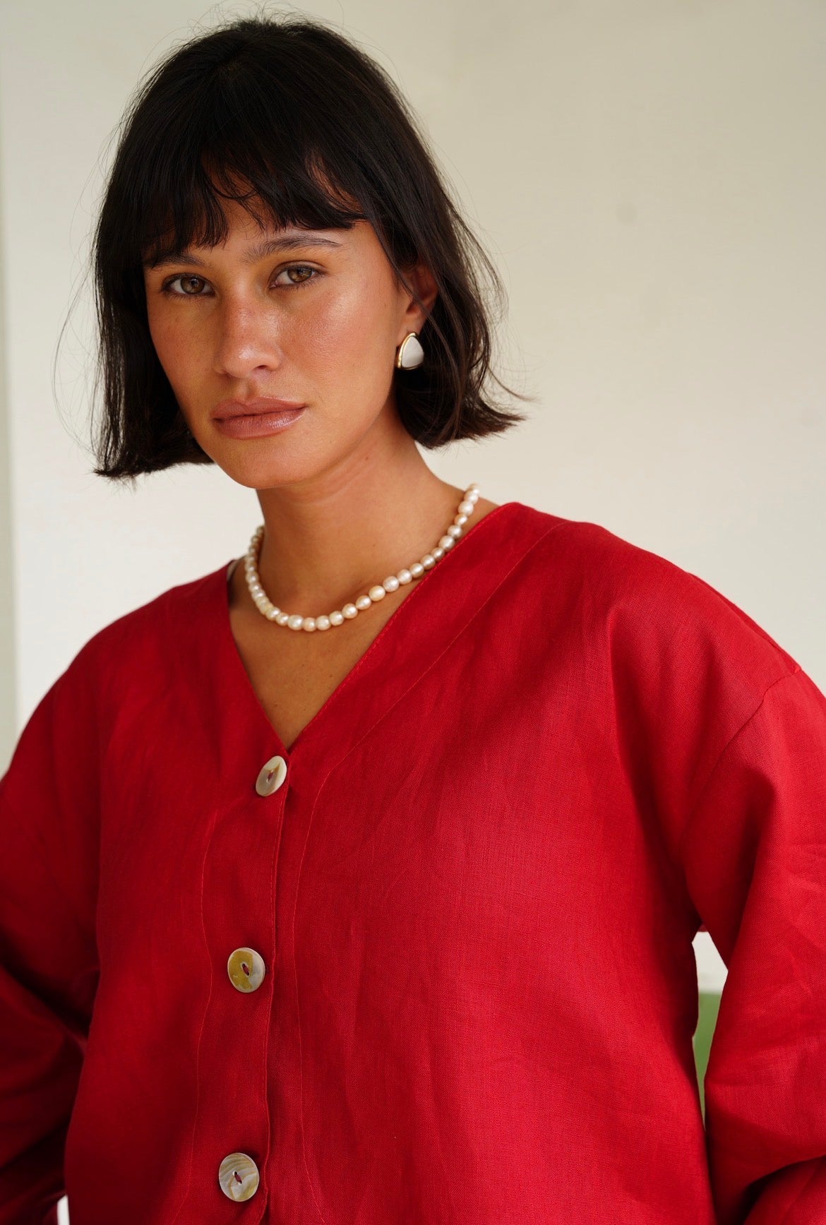 Soft Breeze Top in Red