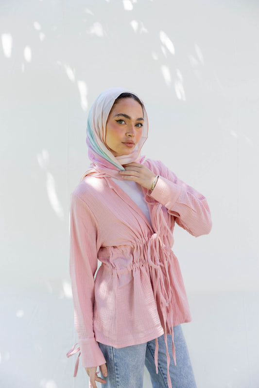 Flora Drawstring Waist Shirt