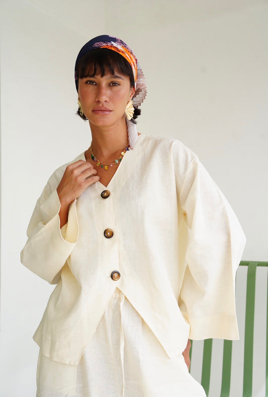 Soft Breeze Top in Butter Yellow