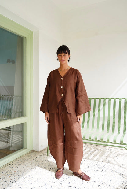 Balloon Pants in Brown