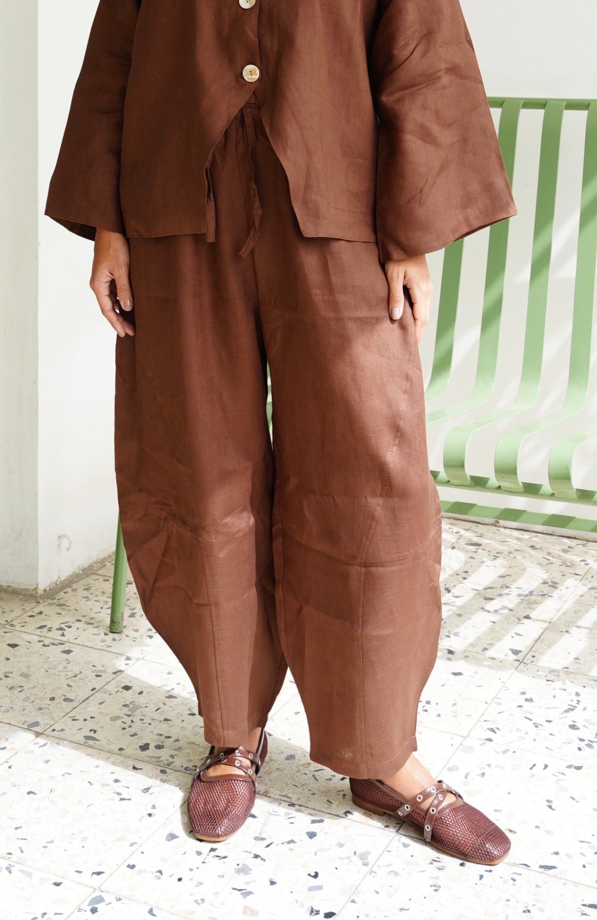 Balloon Pants in Brown