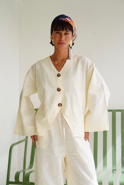 Soft Breeze Top in Butter Yellow