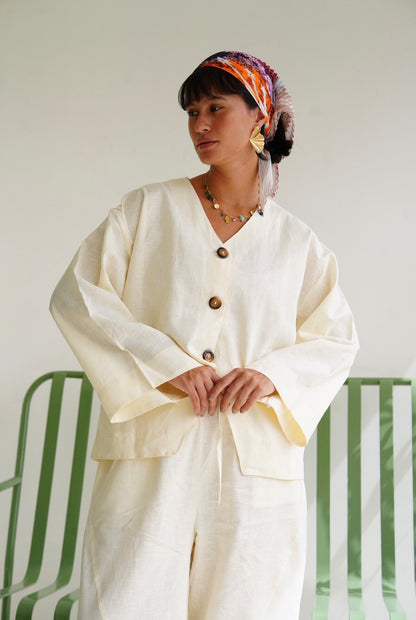 Soft Breeze Top in Butter Yellow