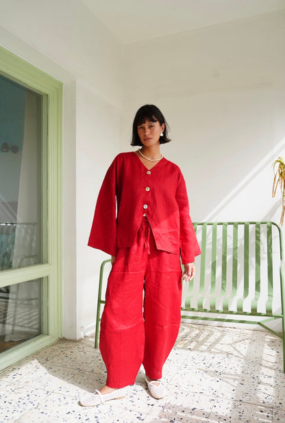 Balloon Pants in Red