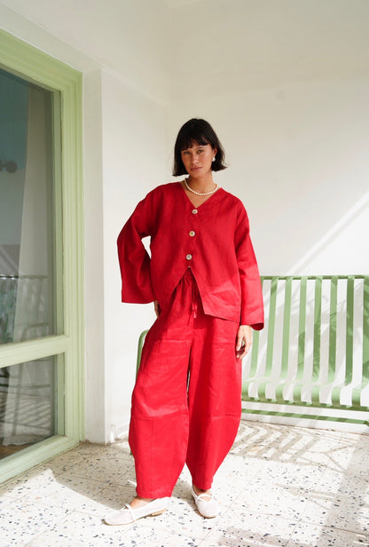 Balloon Pants in Red