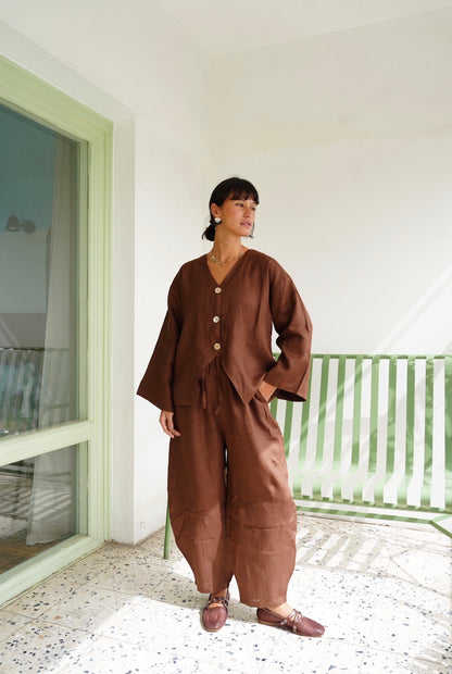 Balloon Pants in Brown
