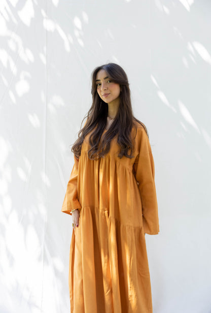 SunFlower Dress in Orange