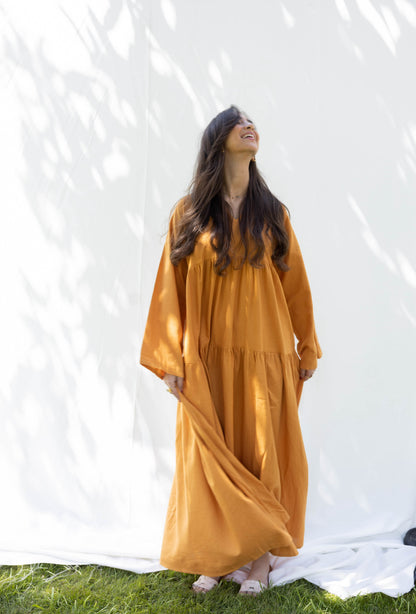 SunFlower Dress in Orange