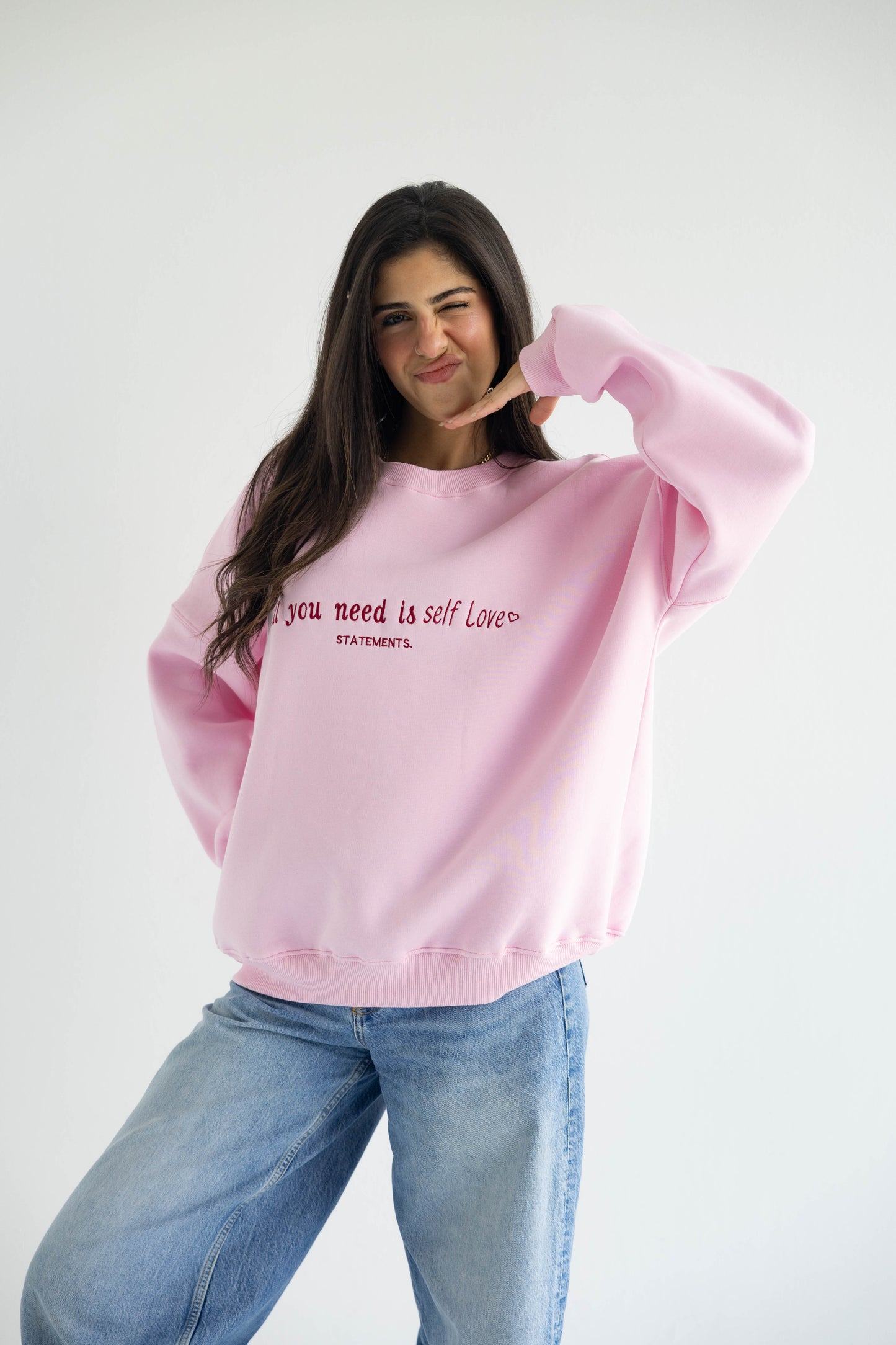 Self love Crewneck in Pink