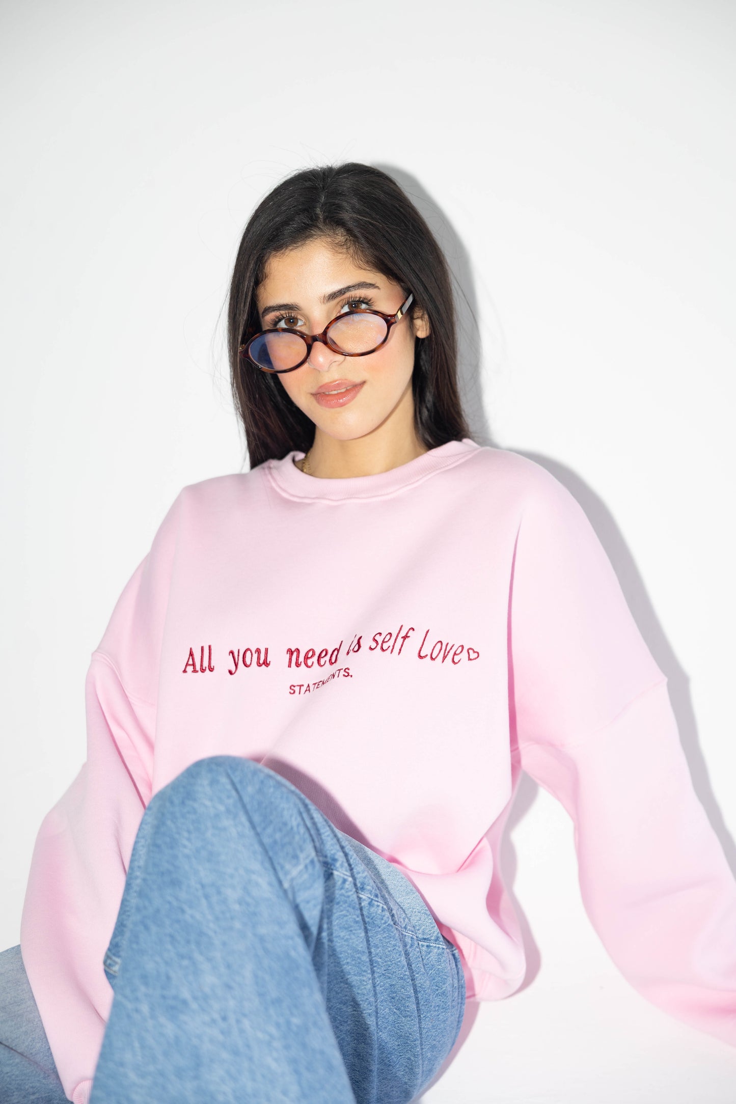 Self love Crewneck in Pink