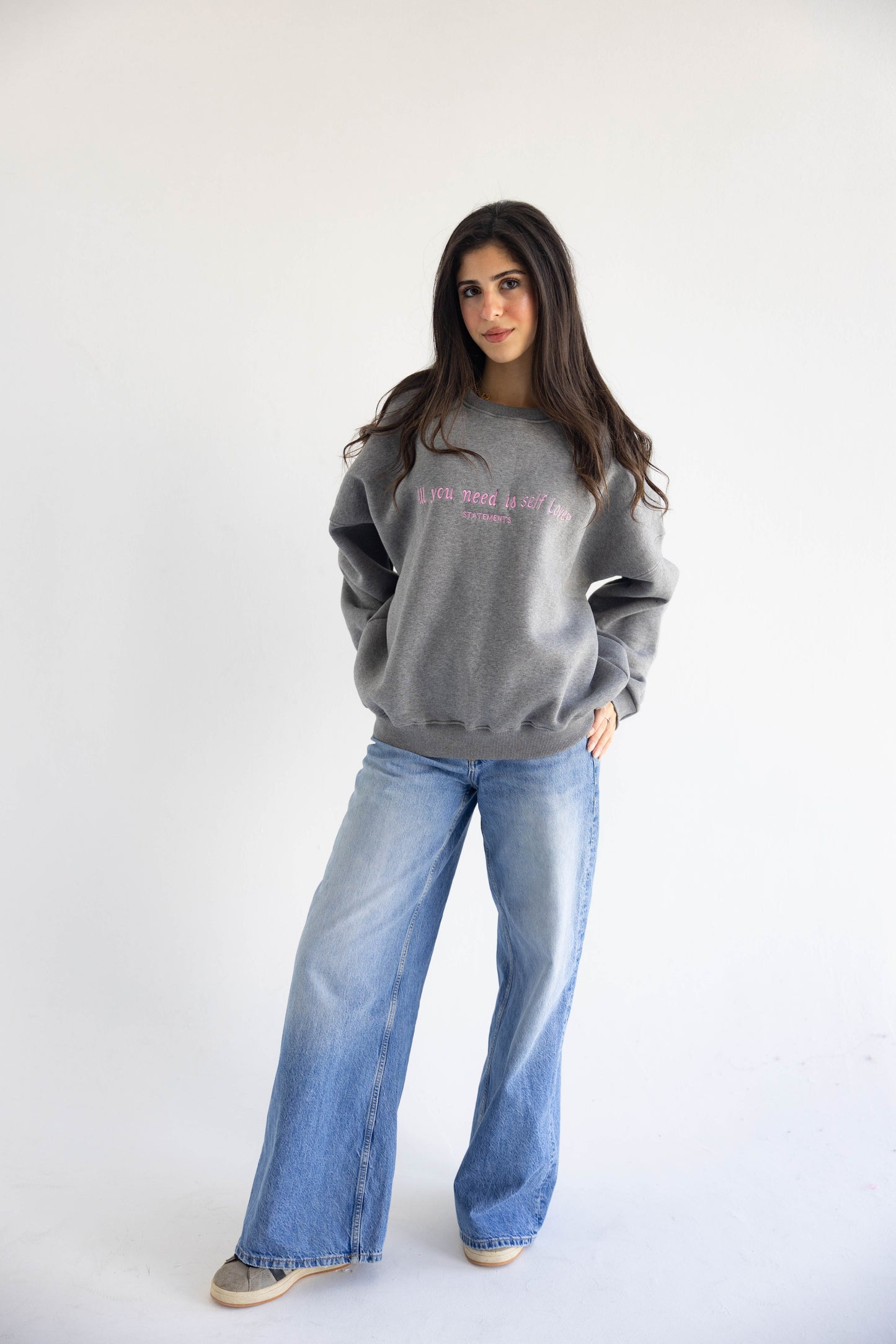 Self love Crewneck in Grey