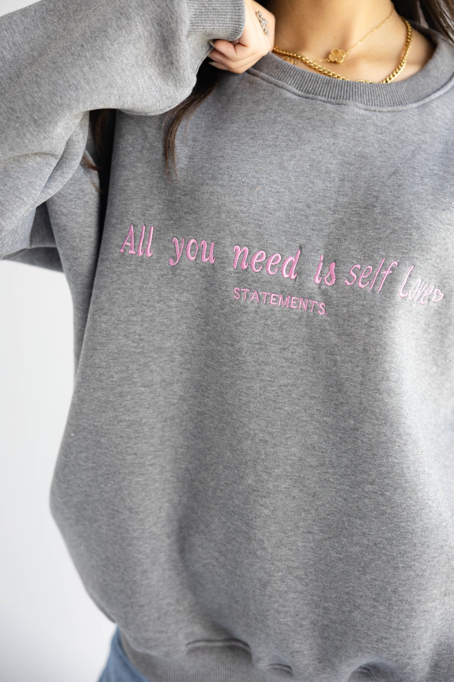 Self love Crewneck in Grey