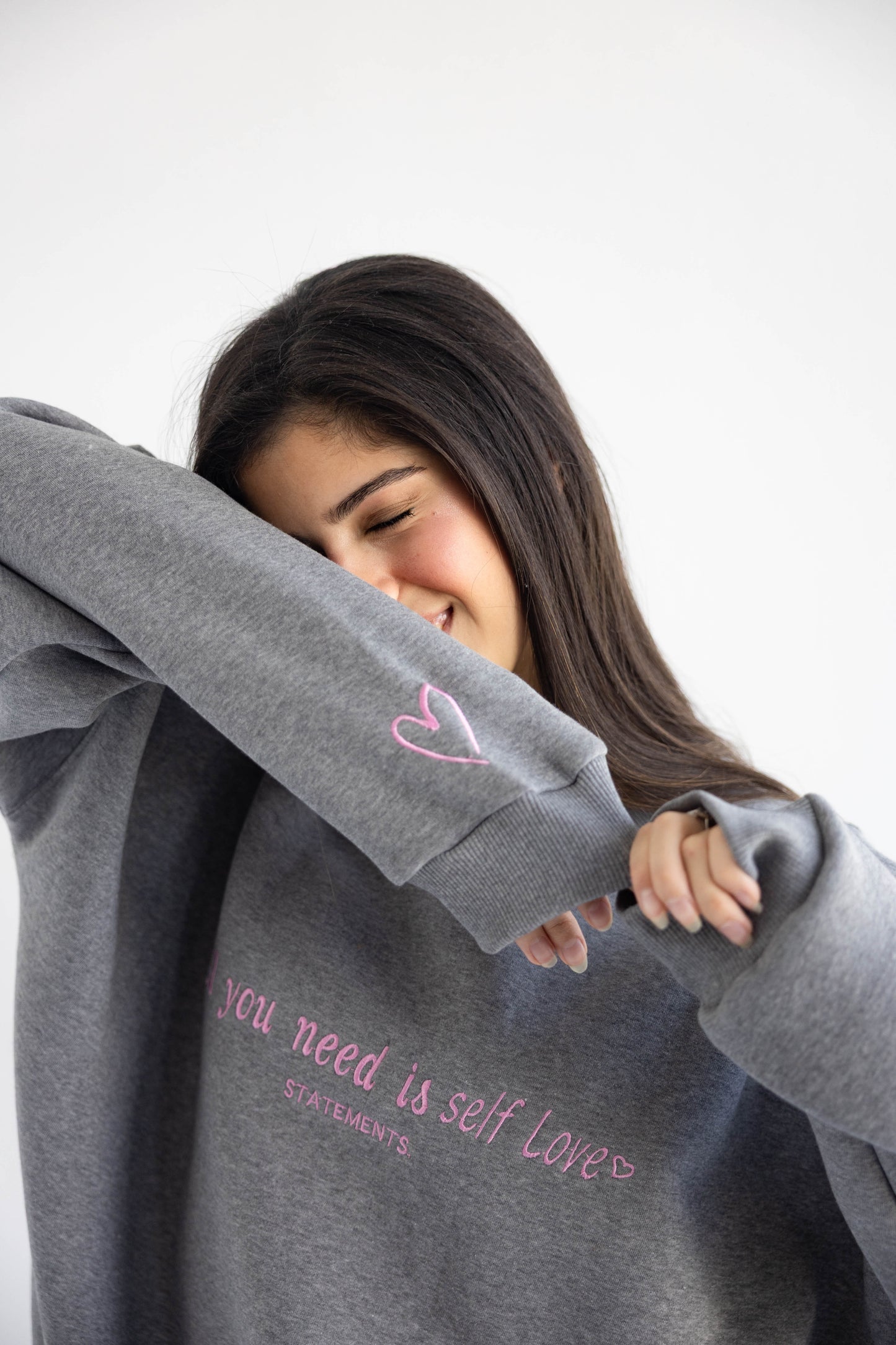 Self love Crewneck in Grey